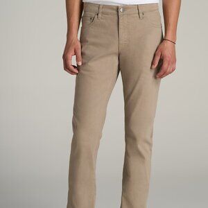 American Tall Carman Tapered Fit Colored Jeans for Tall Men in Clay Wash Size 36
